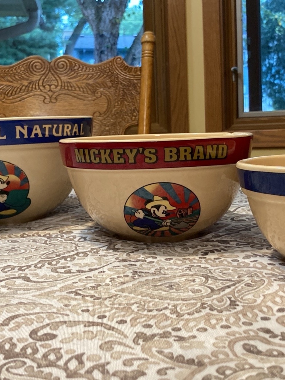 Mickey's All Natural set of 3 bowls